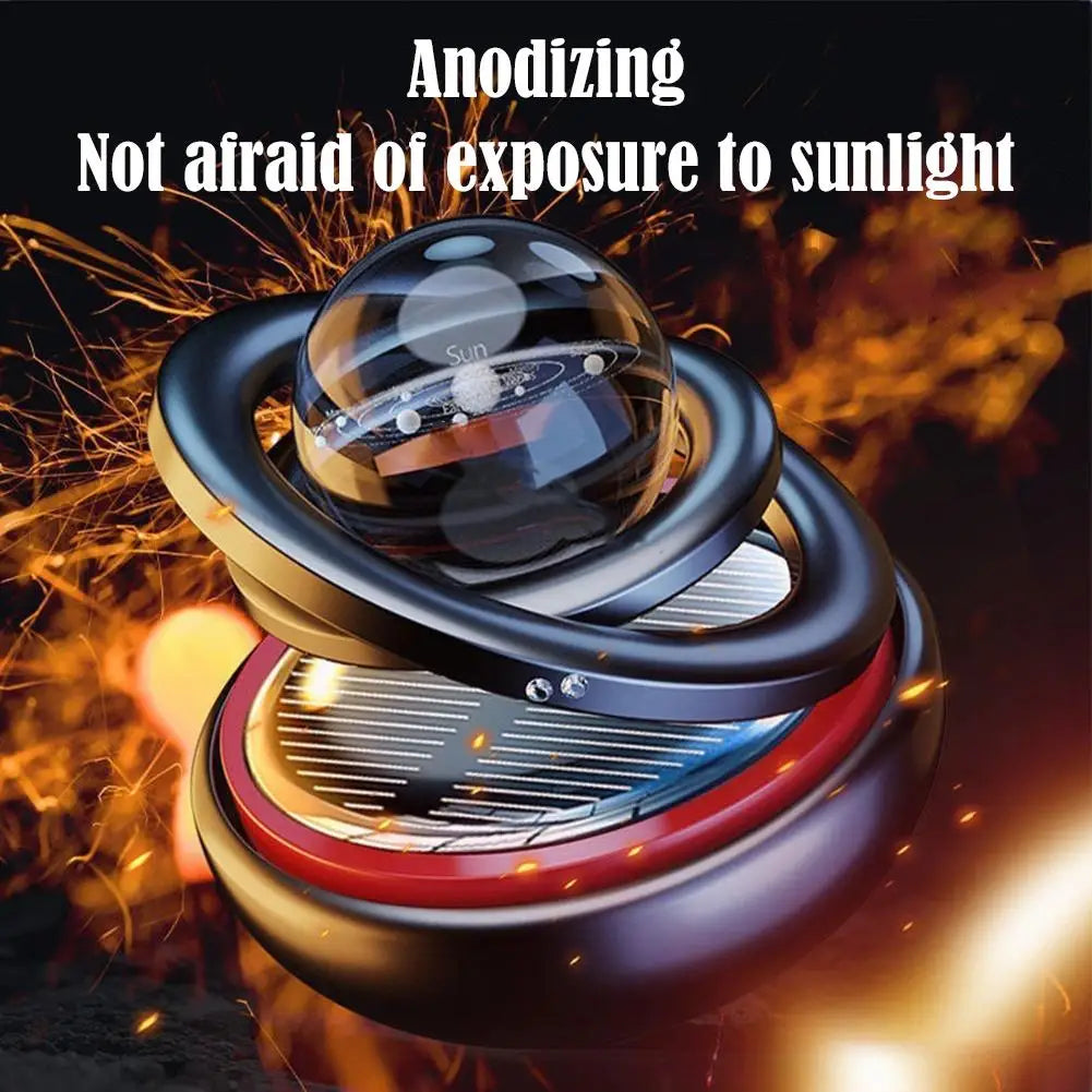 Car Solar Aromatherapy Ornaments Car Double Suspended Crystal Ball Aromatherapy