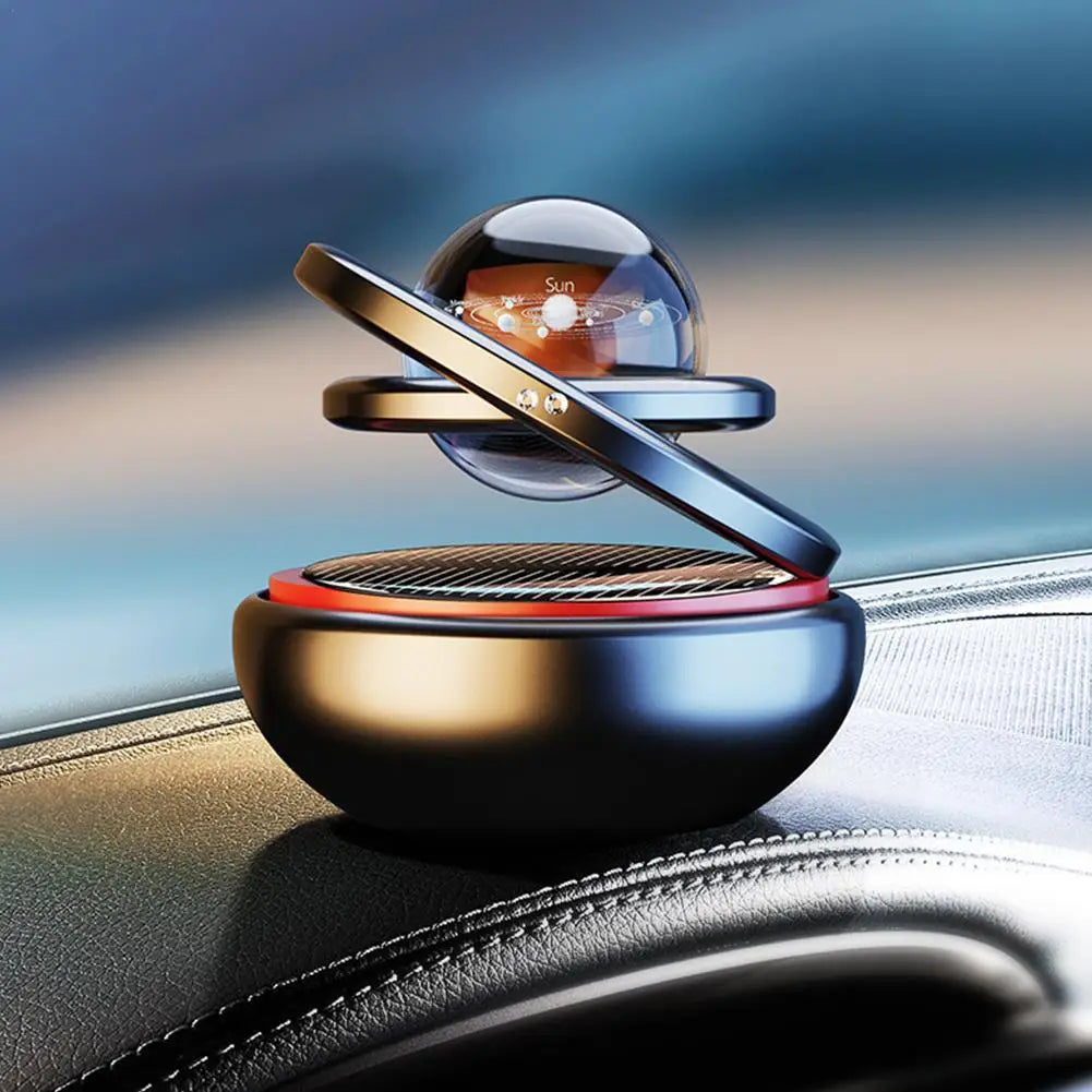 Car Solar Aromatherapy Ornaments Car Double Suspended Crystal Ball Aromatherapy