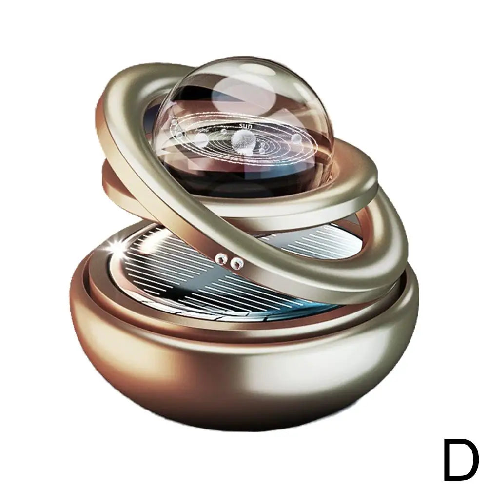 Car Solar Aromatherapy Ornaments Car Double Suspended Crystal Ball Aromatherapy